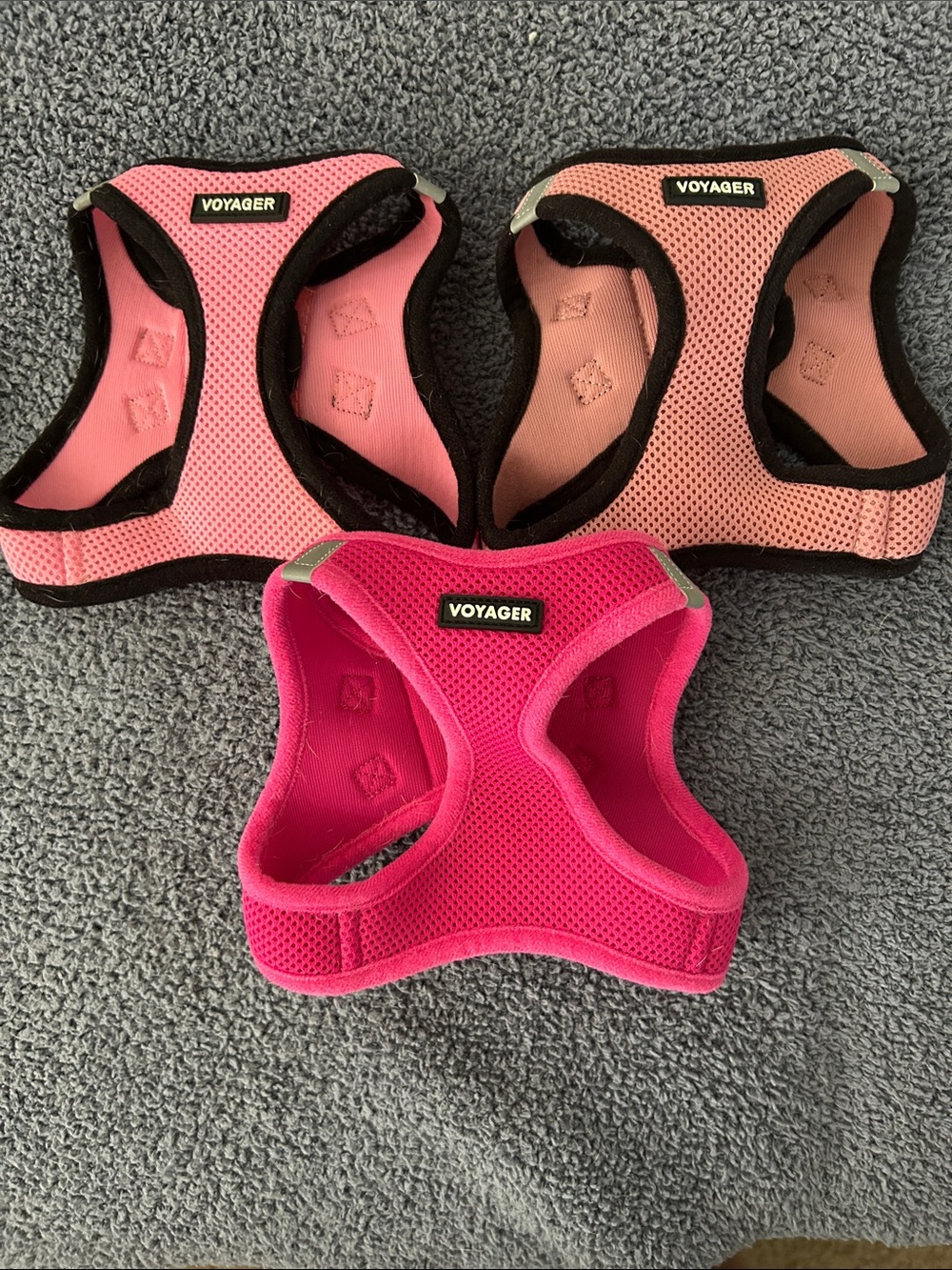 Voyager (3) Pink Mesh Dog Harnesses size Small